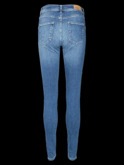 VMLUX Medelhög Midja Slim Fit Jeans