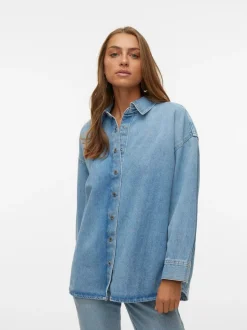 VMNAVY Denimskjorta