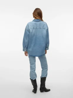 VMNAVY Denimskjorta