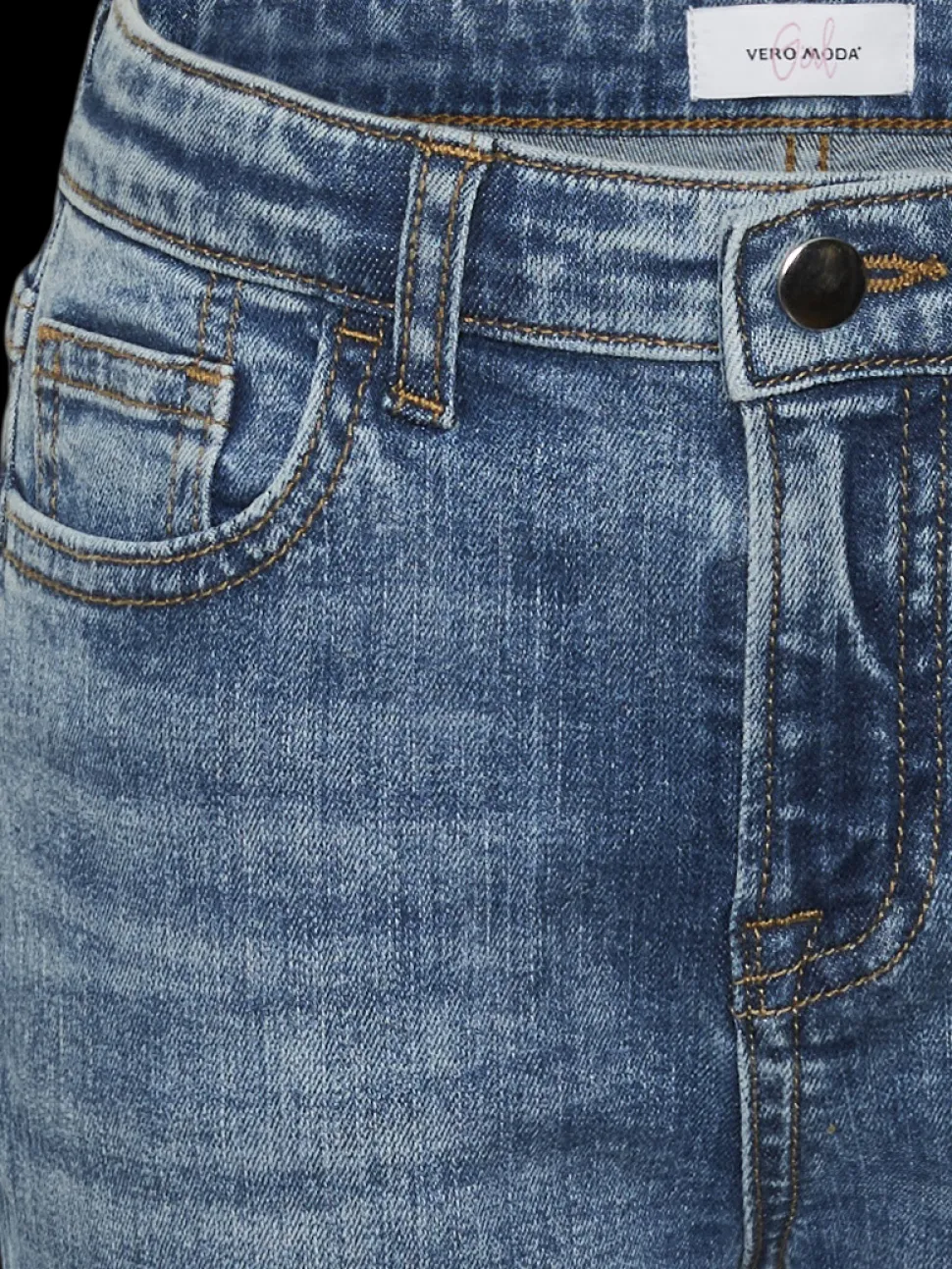 VMOLIVIA Hög Midja Mom Fit Jeans