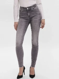 VMPEACH Medelhög Midja Skinny Fit Jeans