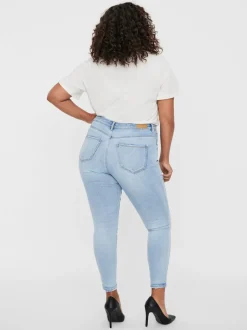 VMPHIA Hög Midja Slim Fit Jeans