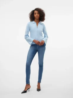 VMPOSH Medelhög Midja Skinny Fit Jeans