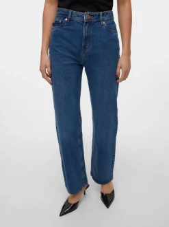 VMRACHEL Hög Midja Vid Passform Jeans