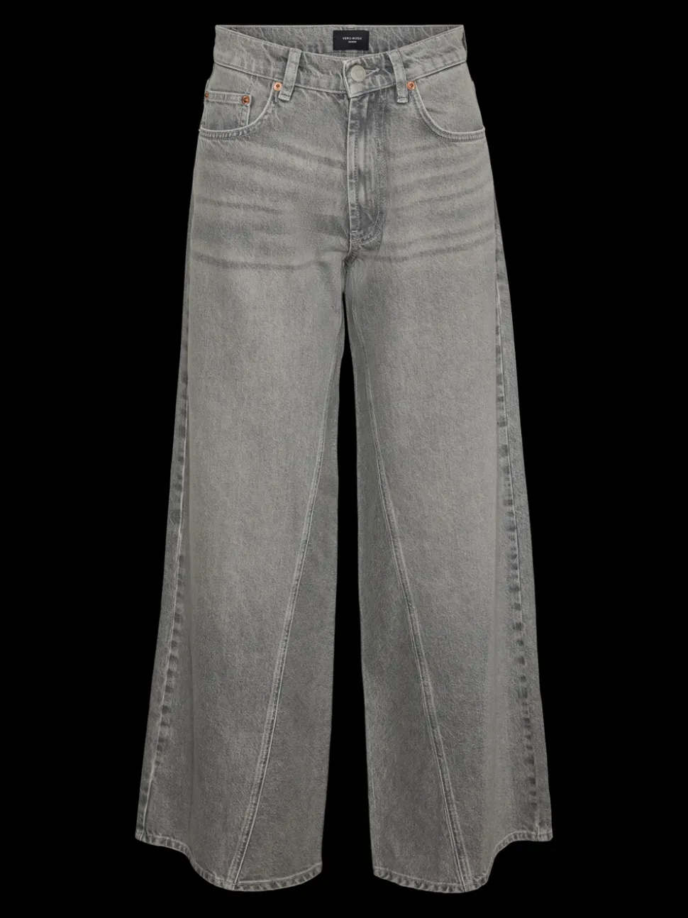 VMRAIL Medelhög Midja Vid Passform Jeans