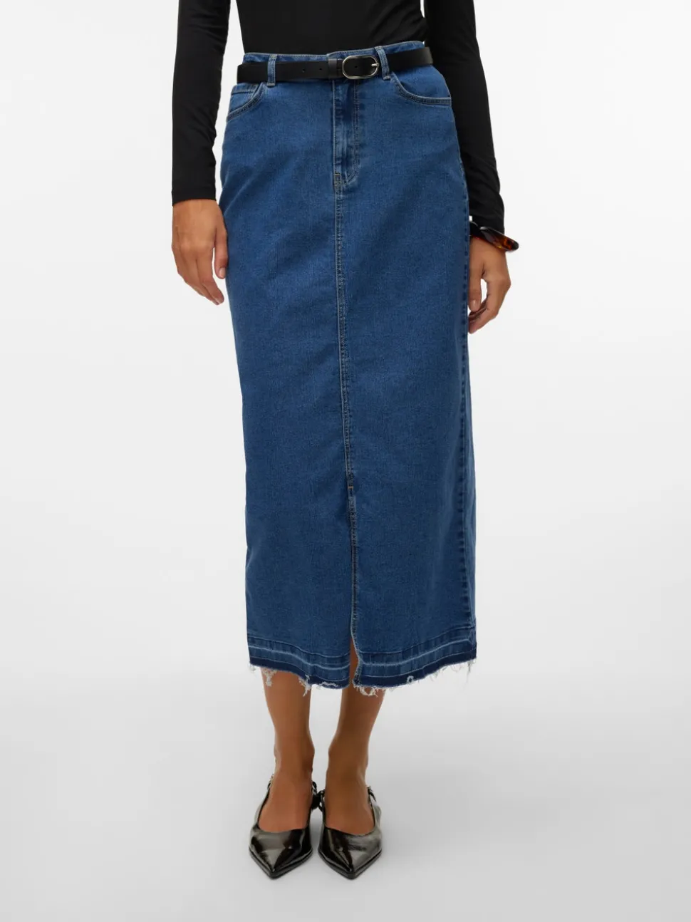 VMREAL Hög Midja Lång Kjol