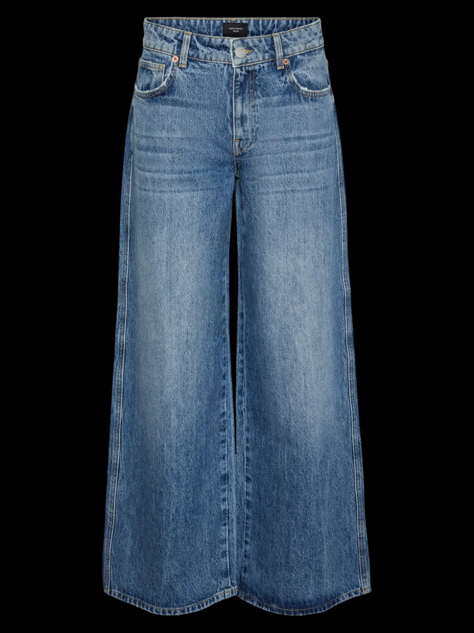 VMREMY Medelhög Midja Vid Passform Jeans