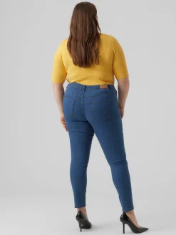 VMRUDY Medelhög Midja Slim Fit Jeans