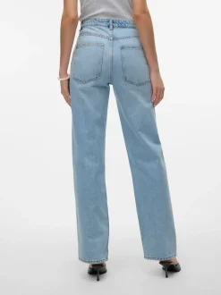 VMRYLEE Hög Midja Rak Passform Jeans
