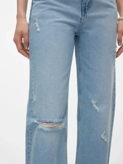 VMRYLEE Hög Midja Rak Passform Jeans