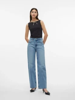 VMRYLEE Hög Midja Rak Passform Jeans