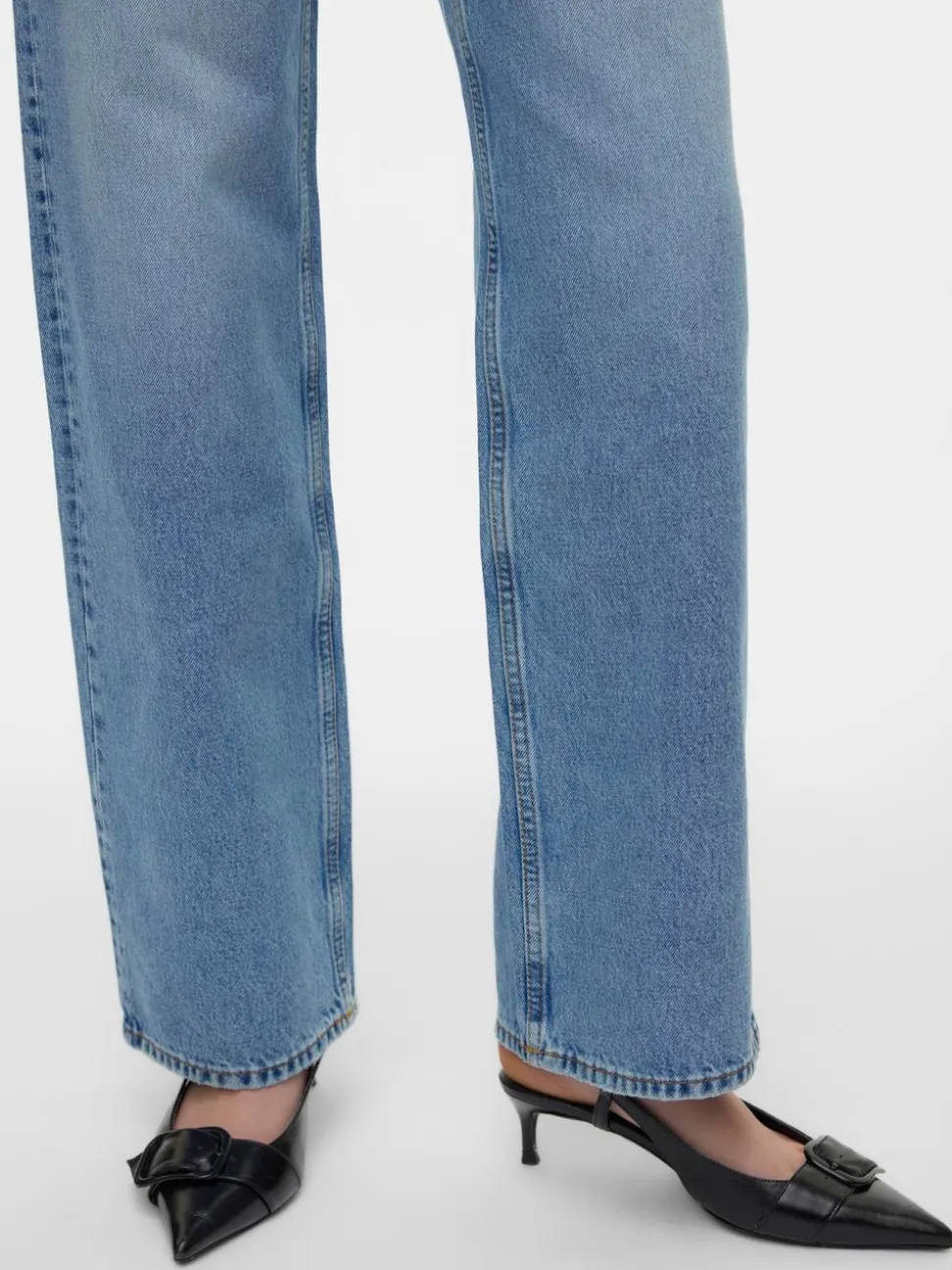 VMRYLEE Hög Midja Rak Passform Jeans