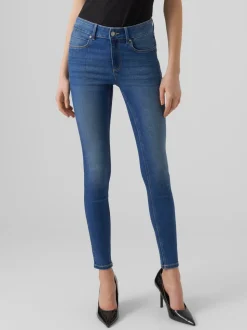 VMSELA Medelhög Midja Slim Fit Jeans