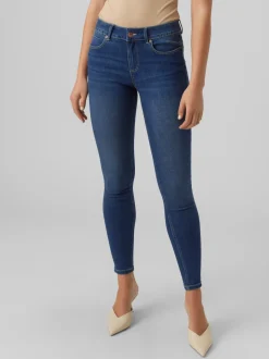 VMSELA Medelhög Midja Slim Fit Jeans