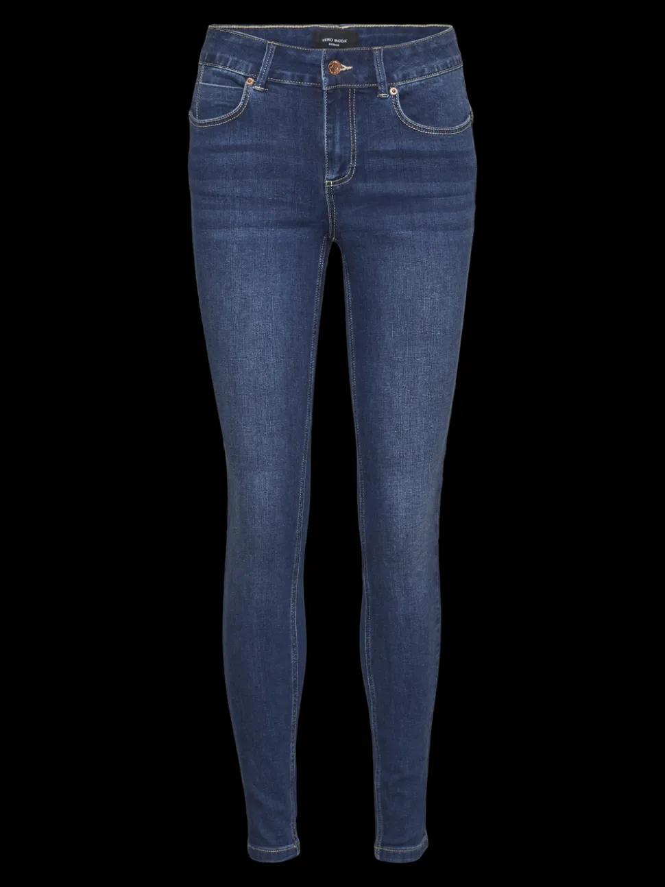 VMSELA Medelhög Midja Slim Fit Jeans