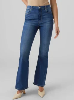 VMSELINA Hög Midja Utsvängd Passform Jeans