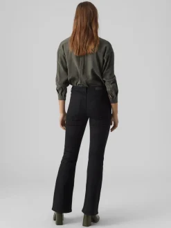 VMSELINA Hög Midja Utsvängd Passform Jeans