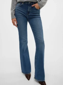 VMSELINA Hög Midja Utsvängd Passform Jeans