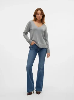 VMSELINA Hög Midja Utsvängd Passform Jeans