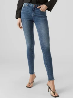 VMSEVEN Medelhög Midja Skinny Fit Jeans