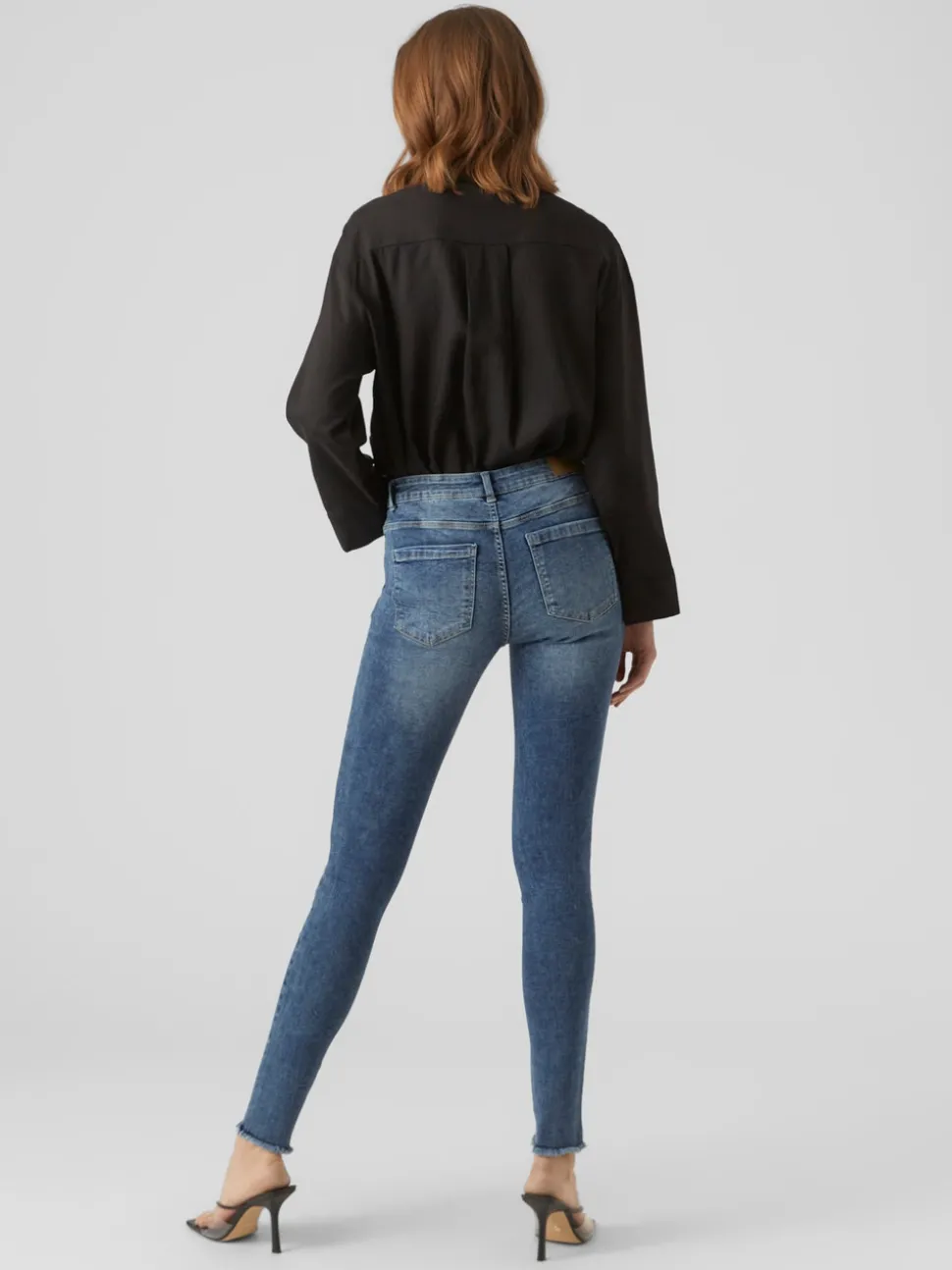 VMSEVEN Medelhög Midja Skinny Fit Jeans