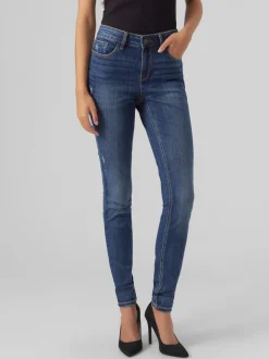 VMSEVEN Medelhög Midja Skinny Fit Jeans