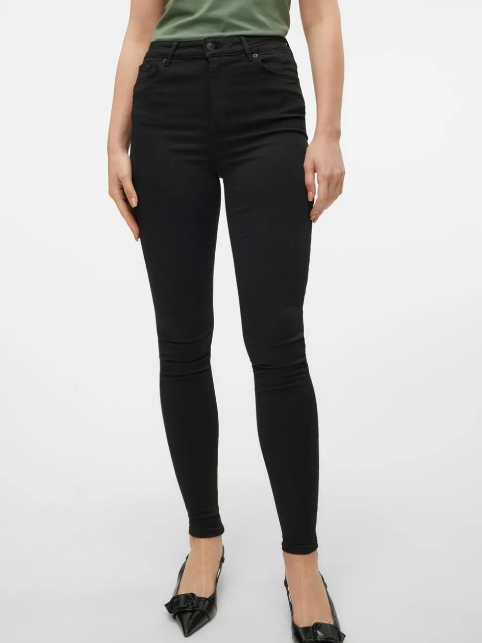 VMSEVEN Medelhög Midja Slim Fit Jeans
