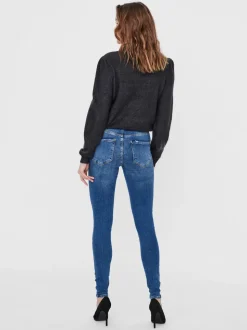 VMSEVEN Medelhög Midja Slim Fit Jeans