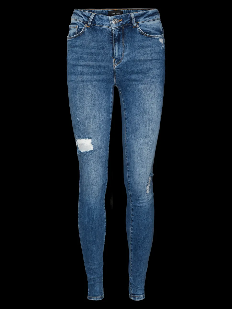 VMSEVEN Medelhög Midja Slim Fit Jeans