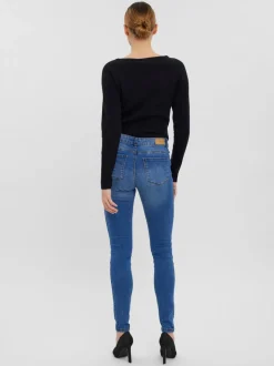 VMSEVEN Medelhög Midja Slim Fit Jeans