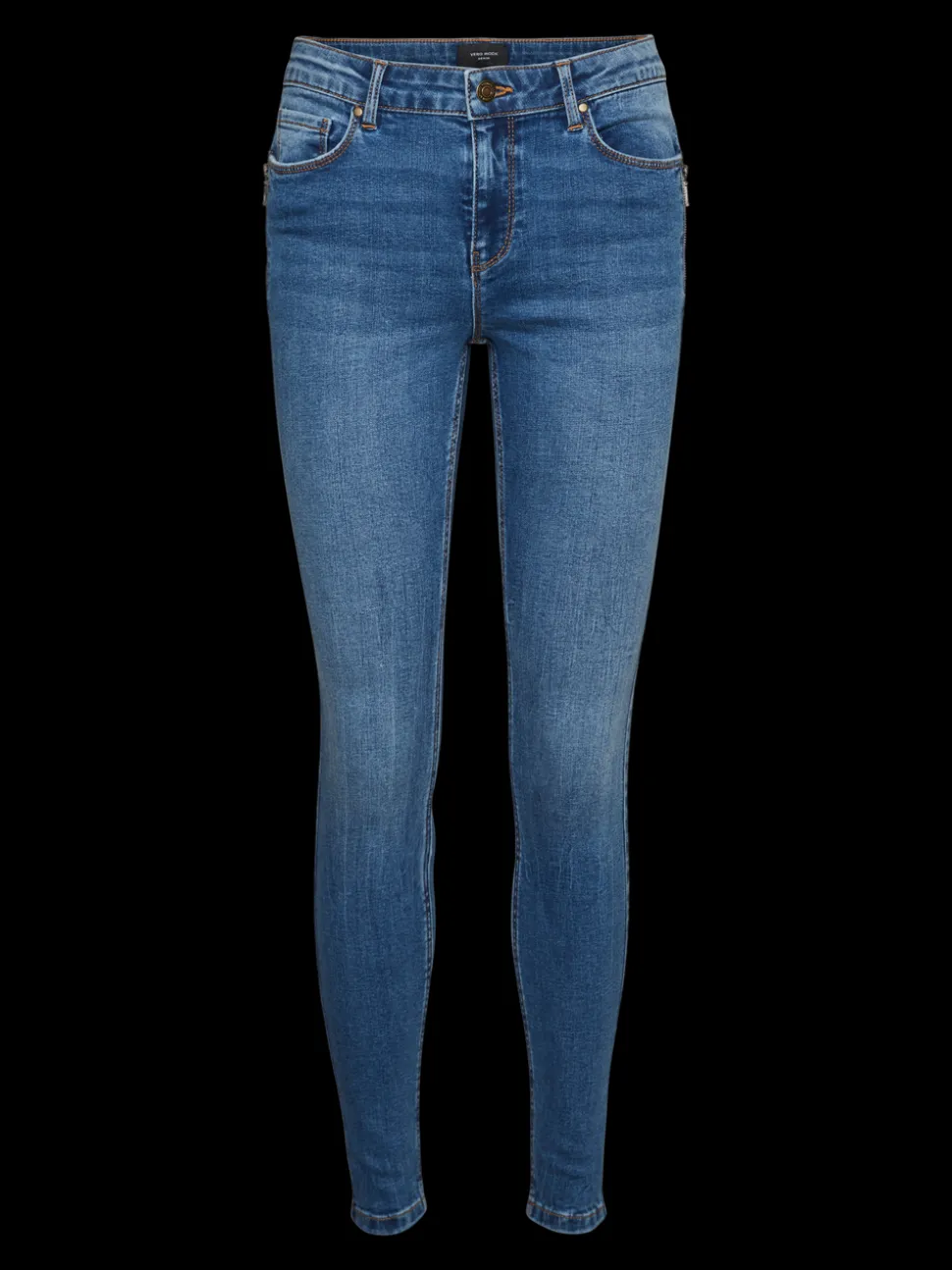VMSEVEN Medelhög Midja Slim Fit Jeans