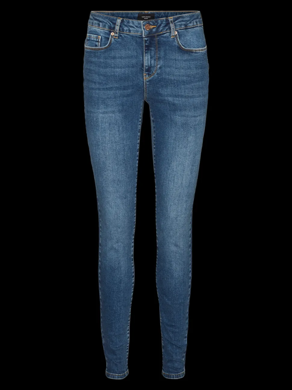 VMSEVEN Medelhög Midja Slim Fit Jeans