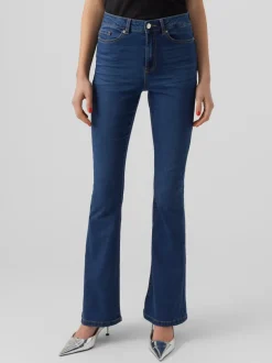 VMSIGA Hög Midja Utsvängd Passform Jeans