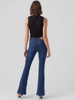 VMSIGA Hög Midja Utsvängd Passform Jeans