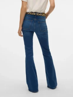 VMSIGA Hög Midja Utsvängd Passform Jeans