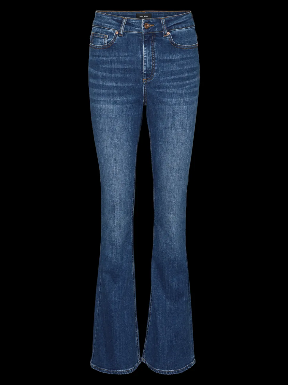 VMSIGA Hög Midja Utsvängd Passform Jeans