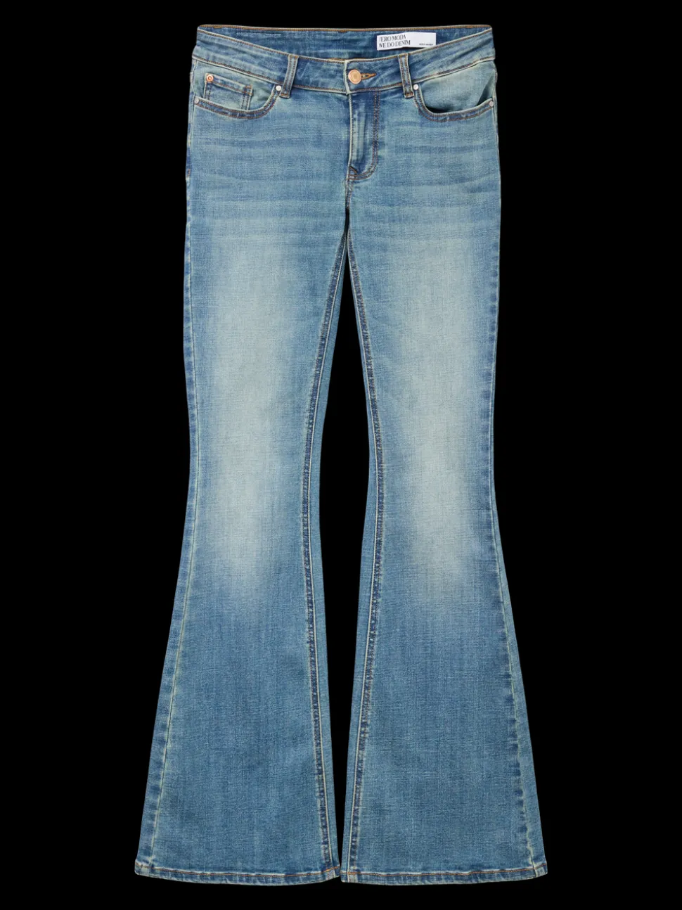VMSIGI Låg Midja Utsvängd Passform Jeans
