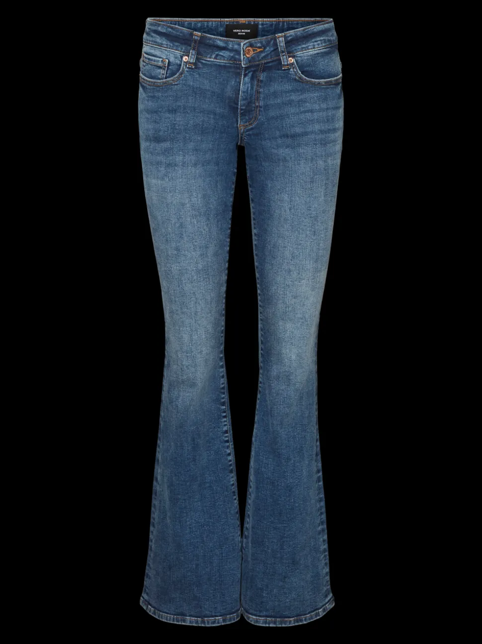 VMSIGI Låg Midja Utsvängd Passform Jeans