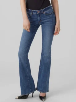 VMSIGI Låg Midja Utsvängd Passform Jeans