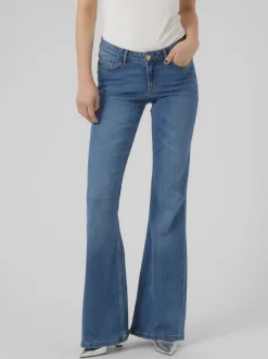 VMSIGI Låg Midja Utsvängd Passform Jeans