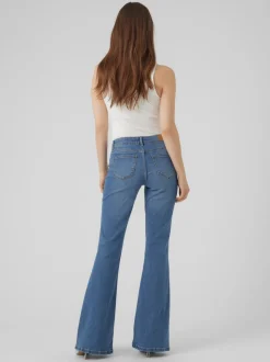 VMSIGI Låg Midja Utsvängd Passform Jeans