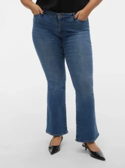 VMSIGI Låg Midja Utsvängd Passform Jeans