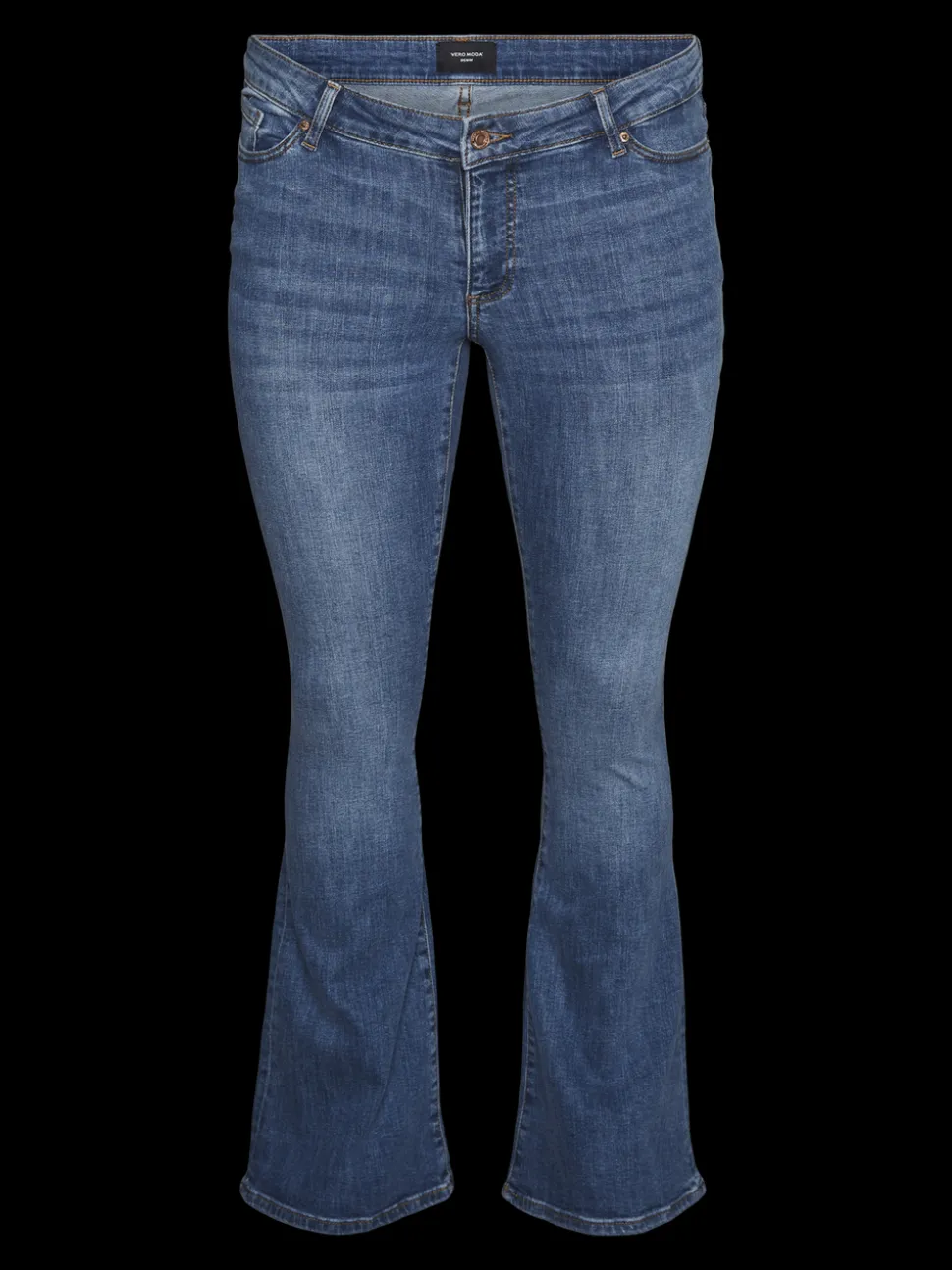 VMSIGI Låg Midja Utsvängd Passform Jeans