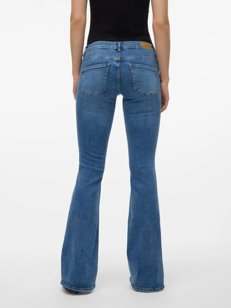 VMSIGI Låg Midja Utsvängd Passform Jeans