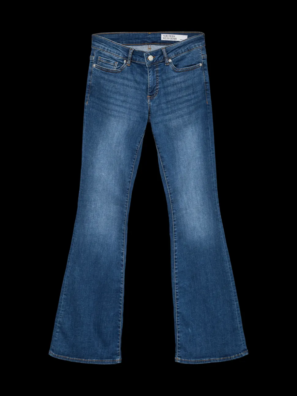 VMSIGI Låg Midja Utsvängd Passform Jeans