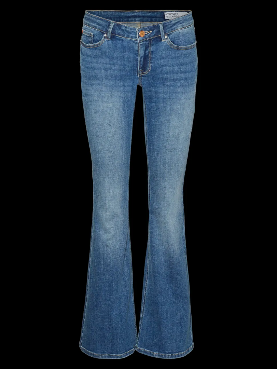 VMSIGI Låg Midja Utsvängd Passform Jeans
