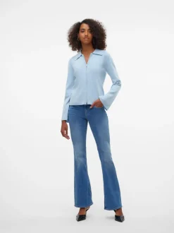 VMSIGI Låg Midja Utsvängd Passform Jeans