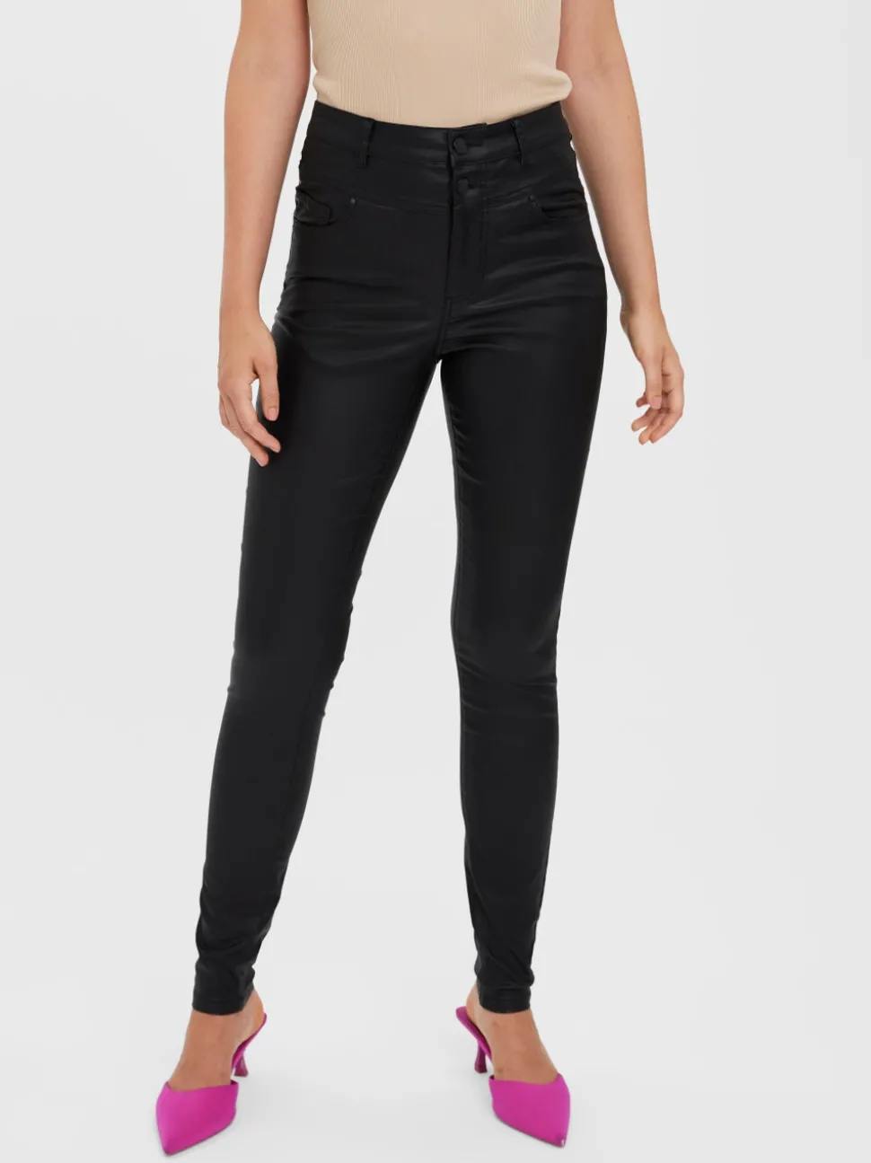 VMSOPHIA Hög Midja Skinny Fit Jeans