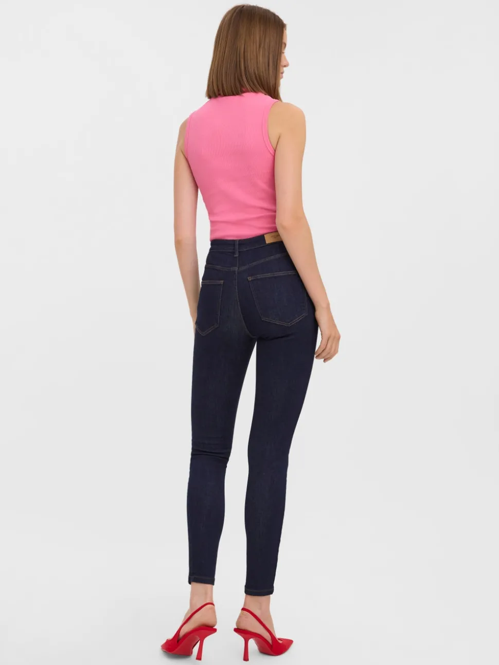 VMSOPHIA Hög Midja Skinny Fit Jeans