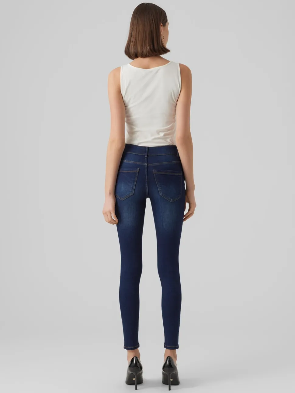 VMSOPHIA Hög Midja Skinny Fit Jeans